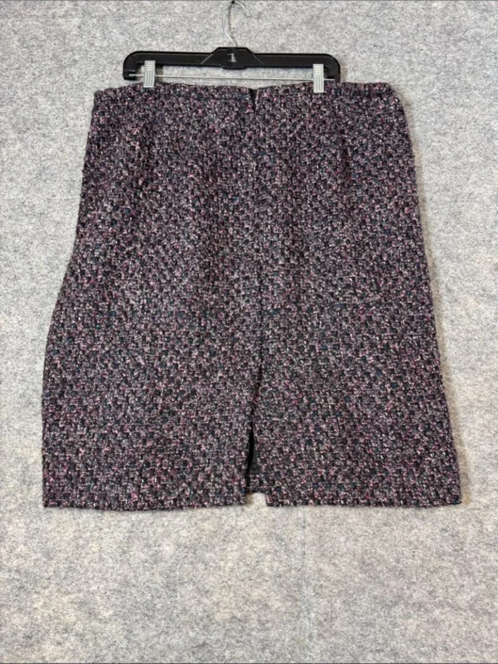 Lafayette 148 Boucle Wool Blend Pencil Skirt Black Pink 16 Quiet Luxury Career - Picture 7 of 13
